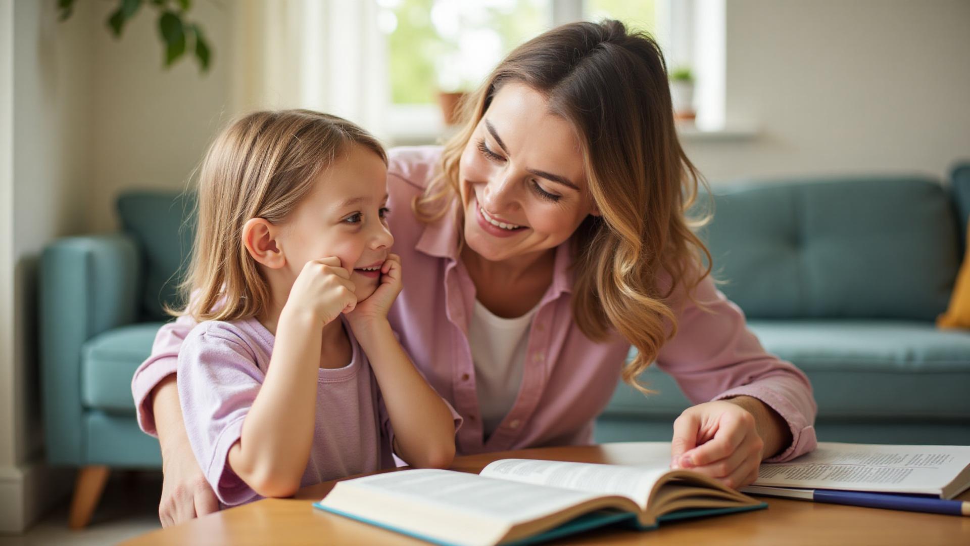 A reader using a finger to follow text on a page